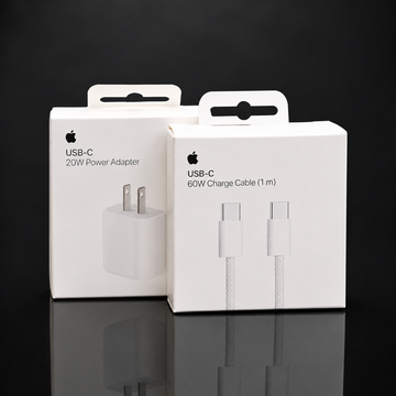 Apple 20W USB-C Charger UK 3-Pin + Free Cable