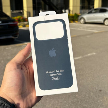Apple MagSafe Leather Case — iPhone 17 Pro Max (Navy Blue)