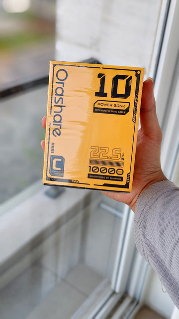 Orashare OT10CL 10000mAh Power Bank with Built-in Cable