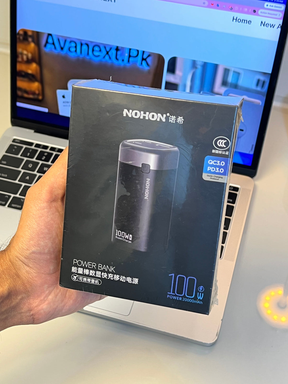 NOHON 20000mAh 100W Power Bank — MacBook & iPhone