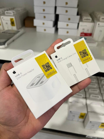 Apple 20W USB-C Charger UK 3-Pin + Free Cable